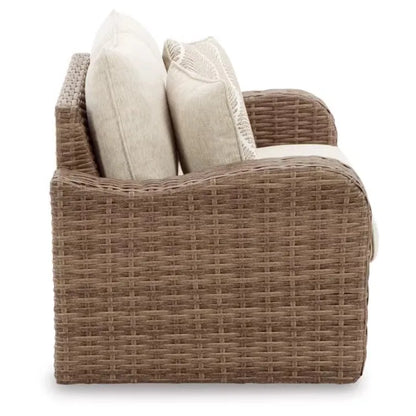 Nordic outdoor villa courtyard leisure sofa simple design milk tea shop cafe outdoor rattan combination furniture