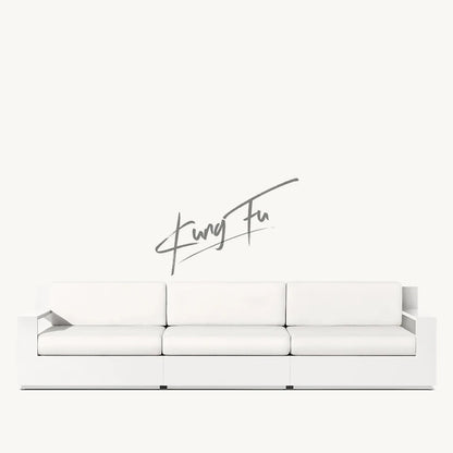 Modern Outdoor Furniture Luxury All-Weather Backyard Hotel Terrace Aluminum Alloy Garden Sofa