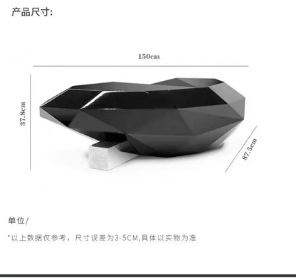 LJYStainless steel light luxury creative special-shaped coffee table high-end model house villa living room art coffee table