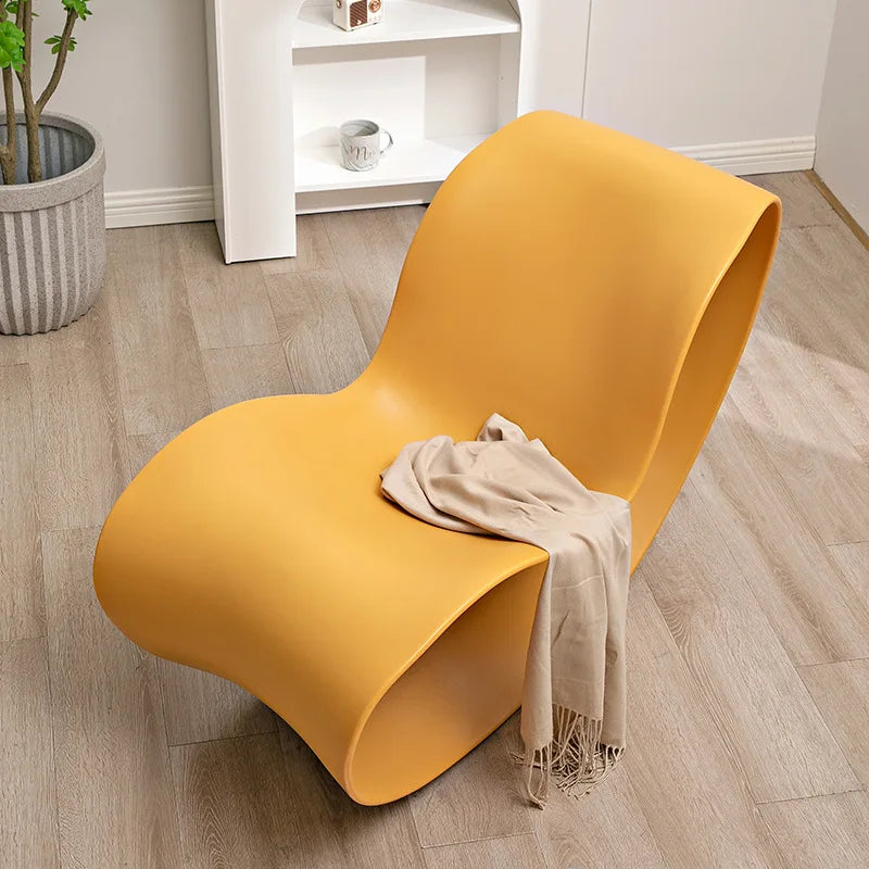 Nordic rocking chair recliner household living room lazy rocking chair single sofa adult balcony leisure