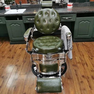 HT hairdressing special large chair barber shop hair cutting retro chair