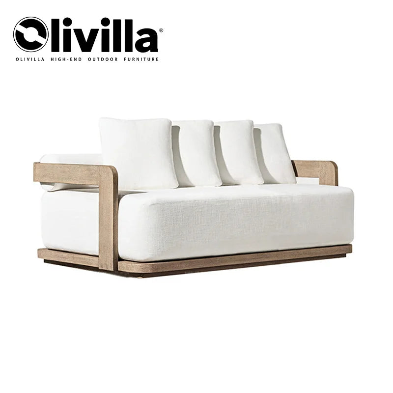 Patio Aluminum Furniture Comfortable Thick Upholstered Cushions Quick Dry StyleSofa Set for Garden Living Room Courtyard
