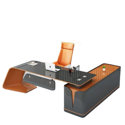 Executive Light Luxury Office Desk in Stock Designer Storage Organizer Computer Desks L Shaped Quality Escritorio Furniture