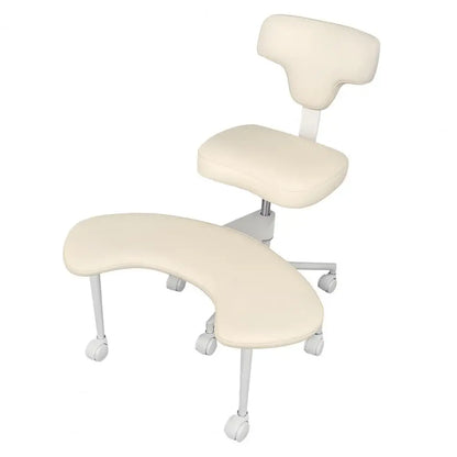 Height Adjustable Criss-Cross Desk Chair with Wheels And Lumbar Support Fidget-Friendly Office Chair for Dynamic Comfort