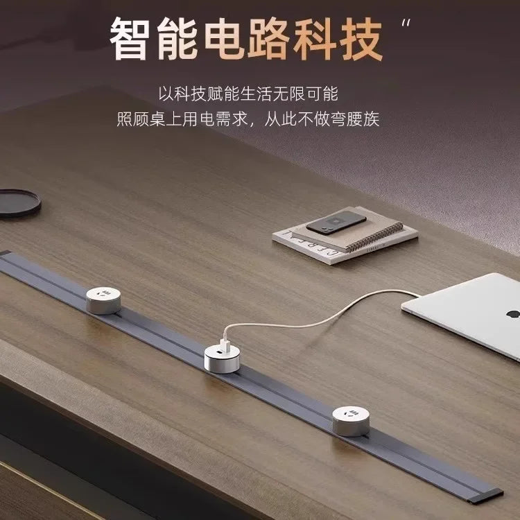 Premium Light luxury office boss table, simple modern class desk, high-end president table