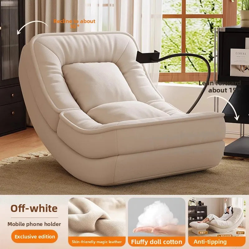 Moon Kennel Rocking Chair Reclining Chair Adults Sleeping Lazy Sofa Chair Balcony Home Lounge Chair