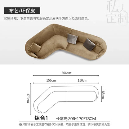 YH8  Modern office leisure sofa personalized creative  hotel lobby lounge area reception living room special-shaped combination