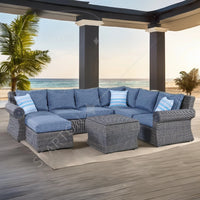 High Quality Furniture Rattan Wicker Outdoor Outdoor Furniture Garden Sectional Sofa  Outdoor Furniture