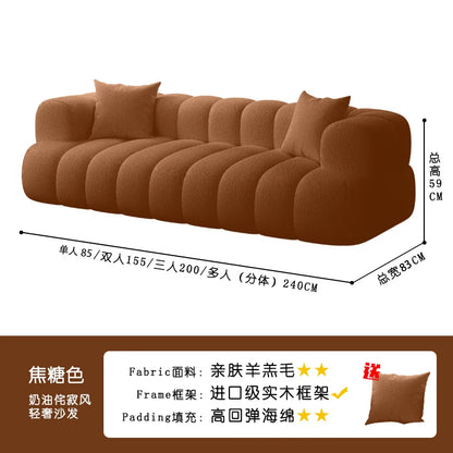 Soft Pillows Stylish European Modern Plush Reclining Sectional Sofa Comfortable Living Room Furniture Trendy Mueble Home Decor