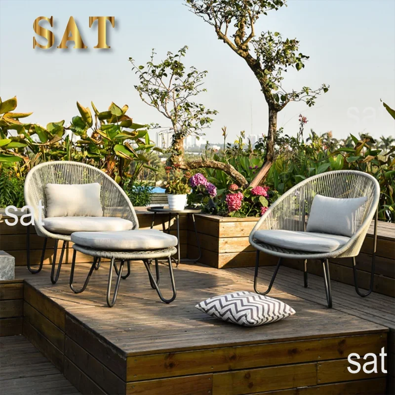 #Modern Aluminum Waterproof  Furniture Comfortable Outdoor Leisure Chair for Hotel Villa Garden from Factory Supply#