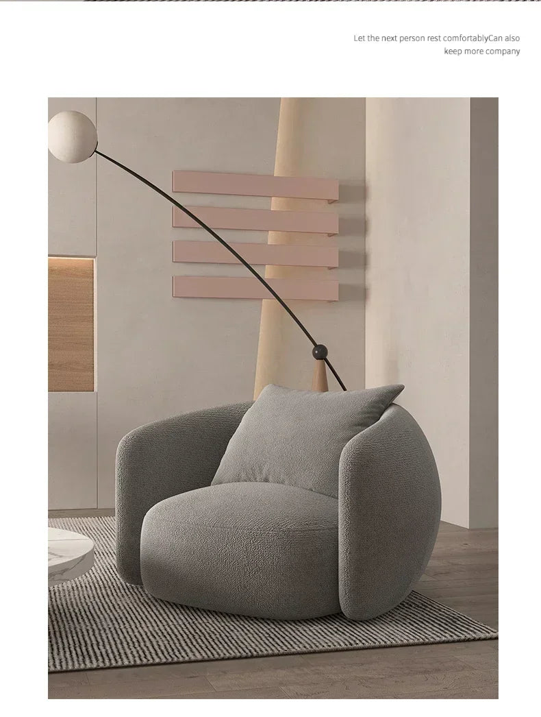 Italian Banana Sofa Minimalist Shaped Sofa Living Room Simple Modern Arc Cashew  Set Lazy Sofa Home Furniture