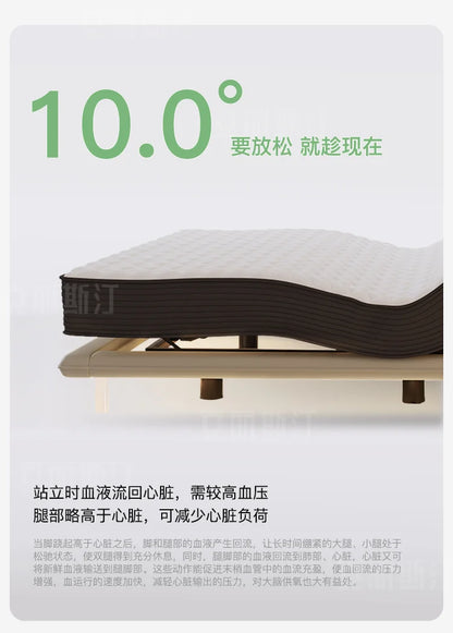 Elegant Modern Double Bed Luxury Upholstered Comferter Adults Bed Adjustable Electric Cama Box Casal Bedroom Furniture