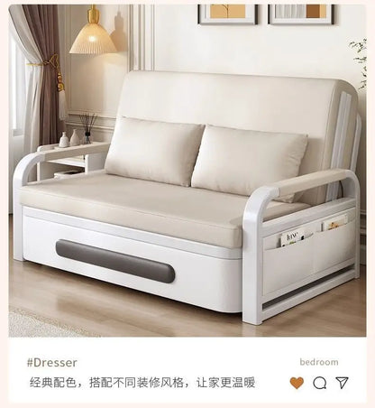 Sofa bed integrated dual-purpose small apartment Internet celebrity balcony multi-function retractable bed New technology