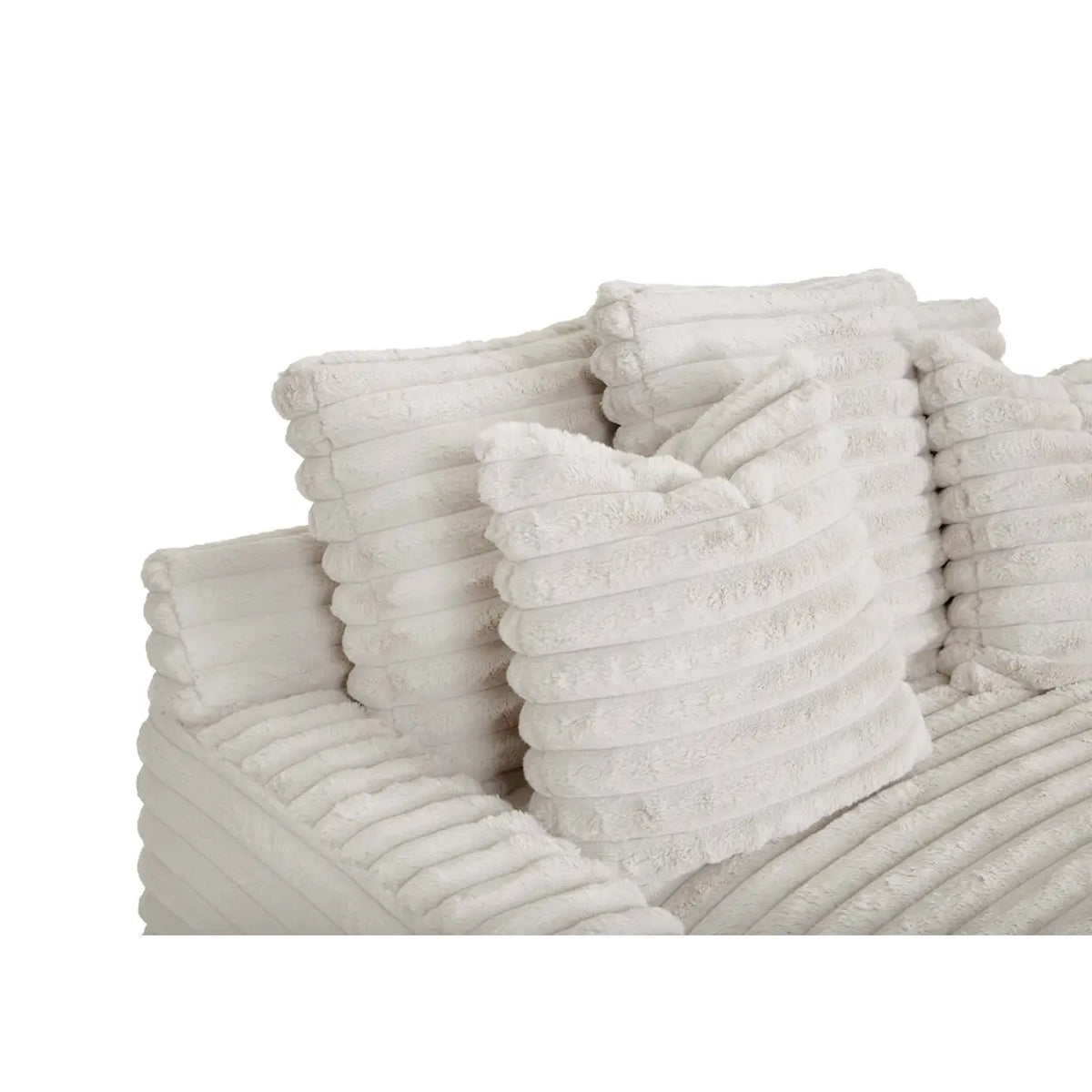 Custom ATUNUS American Thick Striped Corduroy Plush Modular Sectional Sofa Couch Set Compression Fabric Living Room Sofa