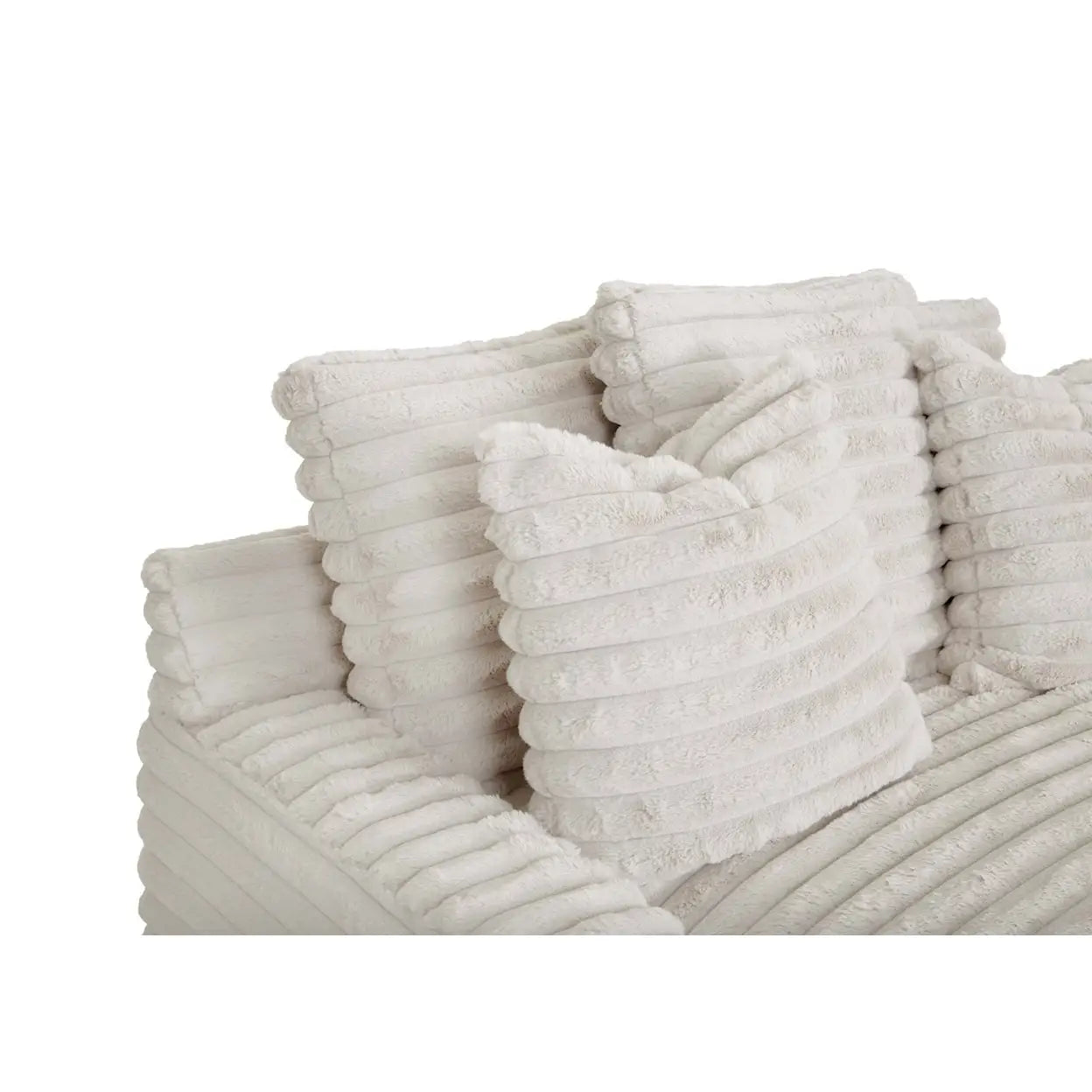 Custom ATUNUS American Thick Striped Corduroy Plush Modular Sectional Sofa Couch Set Compression Fabric Living Room Sofa