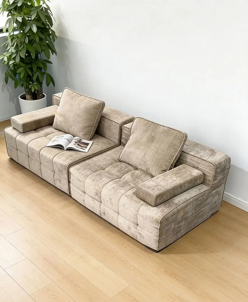 Vacuum Compressed Sofa Living Room Decoration Armchairs Fabric Sponge Sofa Lazy Modern Lounge Boneless Couch Hotel Furniture