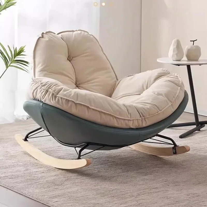 Thickened Penguin Rocking Chair Balcony Sofa Home Bedroom Leisure Chair Wide
