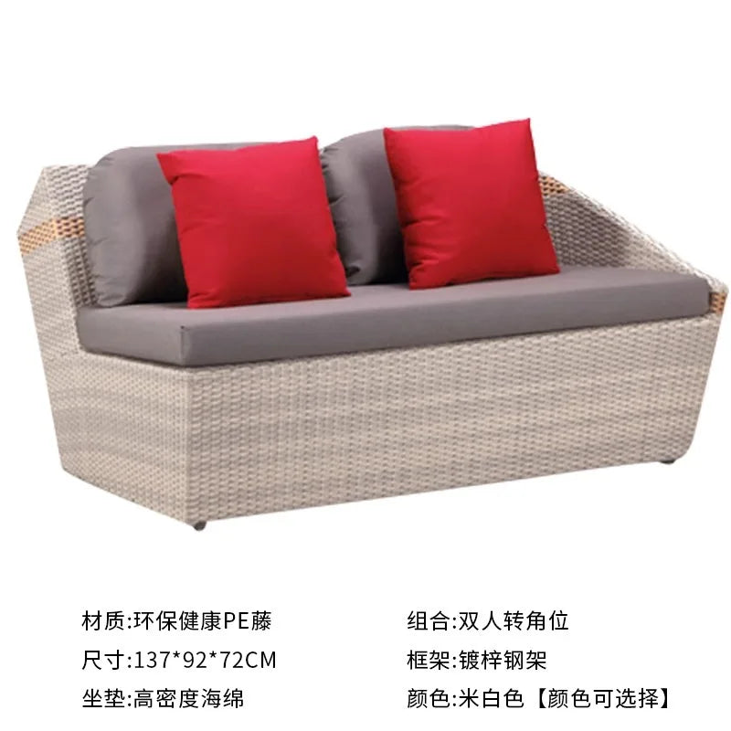 Minimalist Design Outdoor Sofas Luxury Accent Personality Nordic Garden Sofas Creative Hotel Furniture Arredo Giardino Lshysf