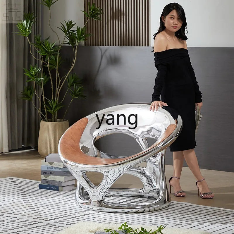LTT Nordic creative single chair Living room reception negotiation chair Internet celebrity leisure chair
