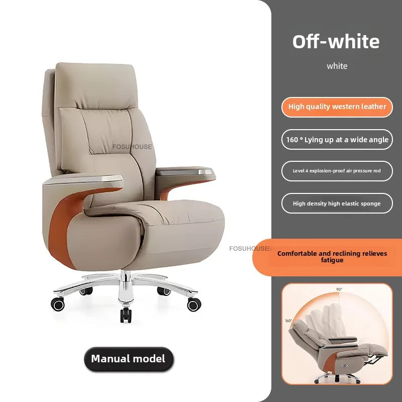 Electric Smart Office Chairs European Reclining Computer Chair Home Gaming Armchair Modern Office Furniture High-end Boss Chair