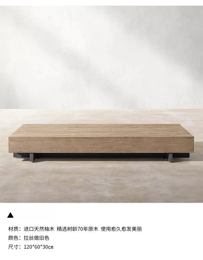 Nordic, outdoor, sofa, hotel, coffee table, outdoor, open-air, villa, solid wood, sofa, combination, courtyard, furniture