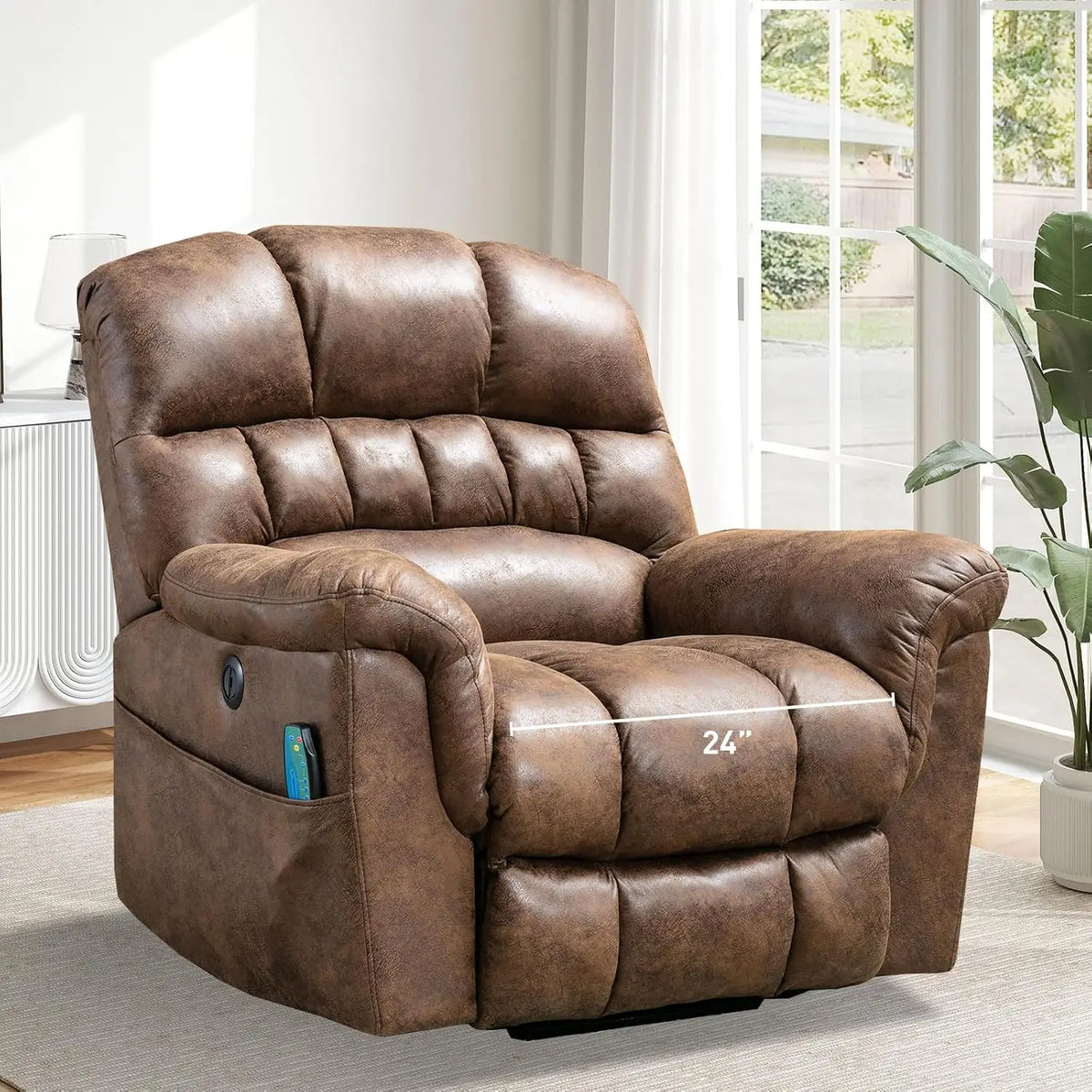 Power Lift Chairs Recliner with Massage and Heating for Elderly Electric Recliner Chair with 24" Wide Seat for Big , Customized