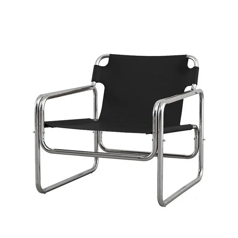 JOYLIVE Single Sofa Chair Designer Bauhaus Casual Chair Stainless Steel Saddling Coffee Chair Shooting Prop New Dropshipping