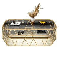 Postmodern Luxury Glass Coffee Tables Nordic Patio Center Entrance Floor Coffee Tables Smart Elegant Home Furniture