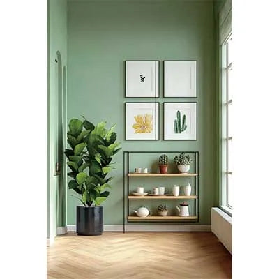 MOON.QG Warm Scene Backgrounds For Photography Beds Curtains Green Plants Backdrop Poster Accessories Birthday Decorations Photo