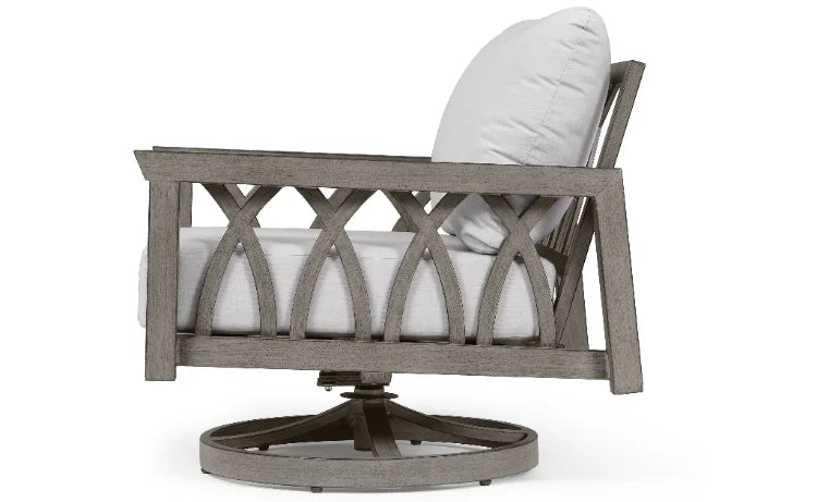 360 swivel chair for living room, family bar, swimming pool and dining room, aluminum garden sofa with cloth cushion