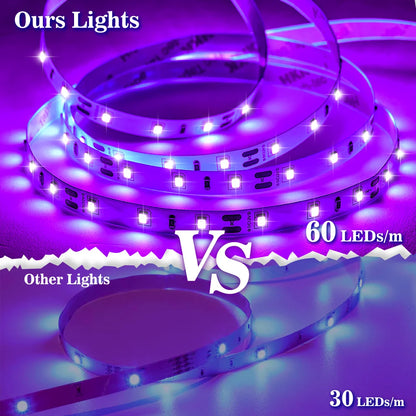 1-12m UV black strip light,DC 5V,USB plug,385-400nm,60 LED/m,lighting painting,luminous party,fluorescent poster,living room