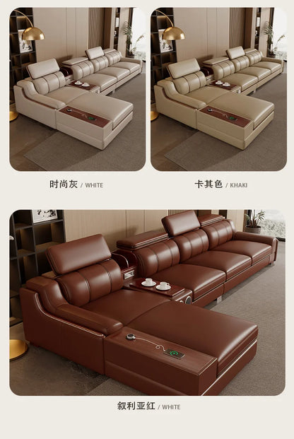 Leather Design Sofa Storage High Quality Comfortable Romantic Leisure Sofa Corner Leisure Multifunctional Sillon Cama Furniture