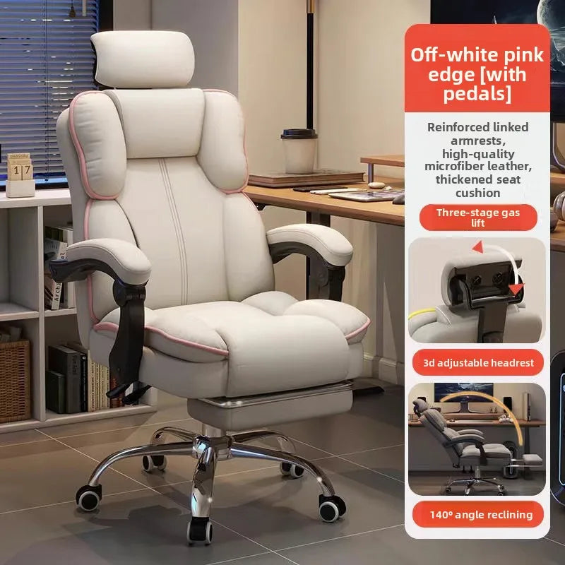 Ergonomic Computer Chair Gaming Office Chair Backrest Swivel Boss Seat Durable Desk Chair for Students Office Chair Furniture
