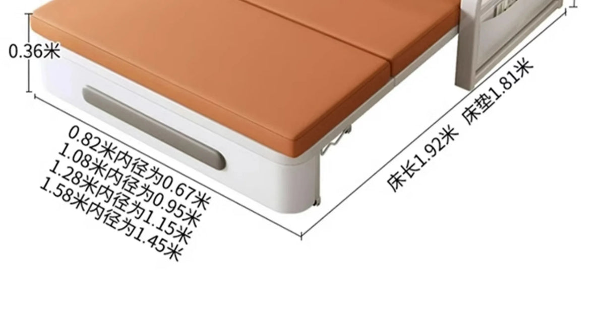 Sofa bed folding dual-purpose small apartment 2024 Internet celebrity new living room 1.2 multi-function single and double retra