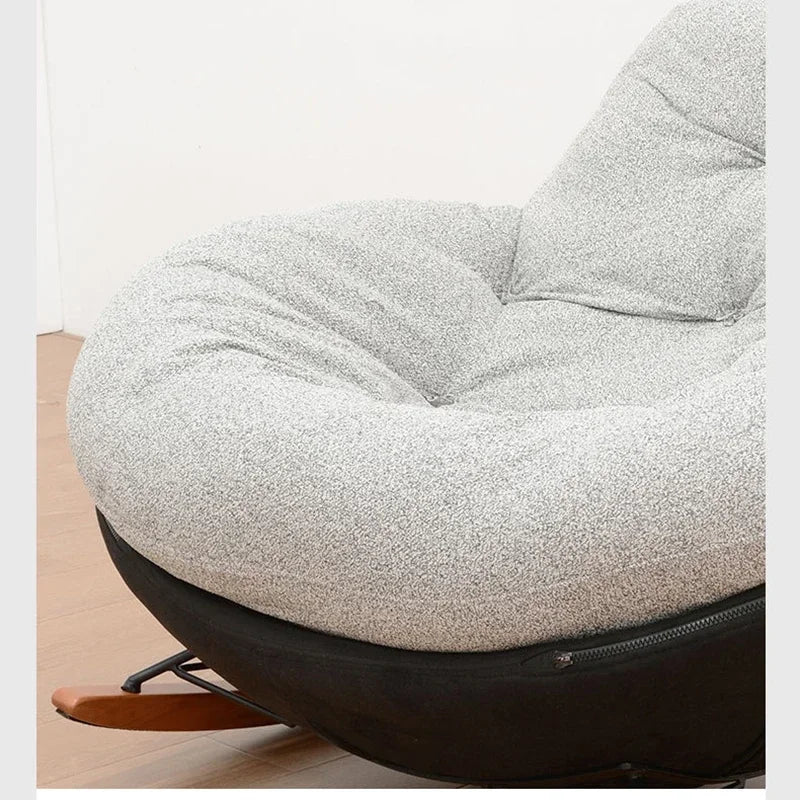 Nordic Relax Living Room Chairs Rocking Sofa Modern Comfortable Living Room Chairs Italian Design Home Furniture Cadeiras FYLC