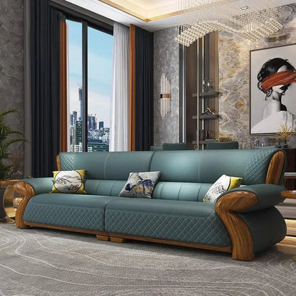 Aesthetic Nordic Living Room Sofas Pouf Leather Minimalist Modern Living Room Sofas Lounge Koltuk Takımı Postmodern Furniture