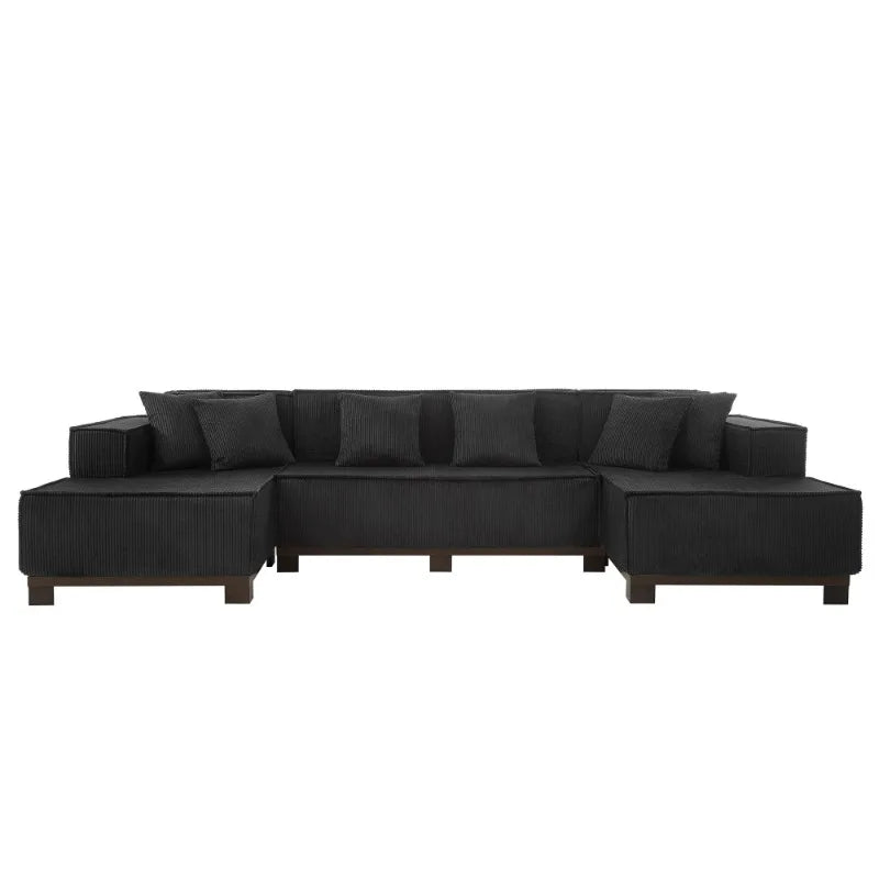 Modern U-Shaped Sectional Sofa 130