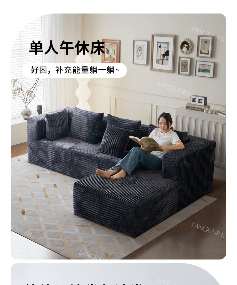 AR Home Furniture Living Room Fabric Compressed Sofa Lounge Daybed L Shape Bedroom Sofa Bed Couch Recliner Divano Da Soggiorno