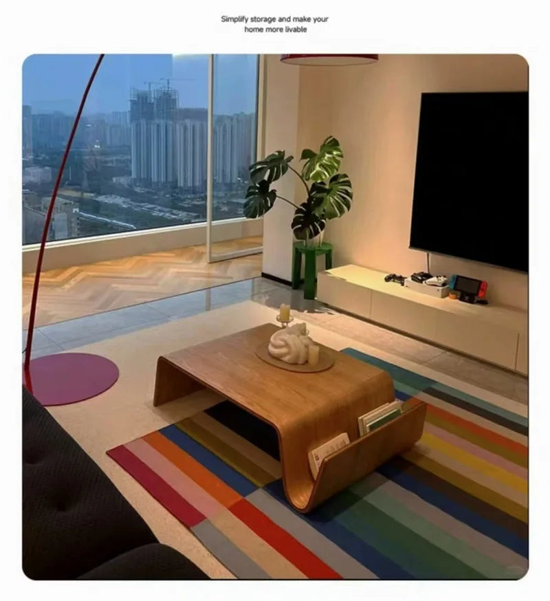Living Room Coffee Tables Luxury Brown Design Space Saving Modern Coffee Tables Center Apartment Tavolino Da Salotto Furniture