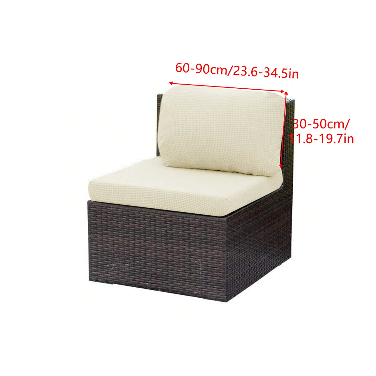 1pc Water-Reststant Polar Fleece Outdoor Sofas Covers, 230gsm Sofa Cushion Cover, Multiple Colors Available