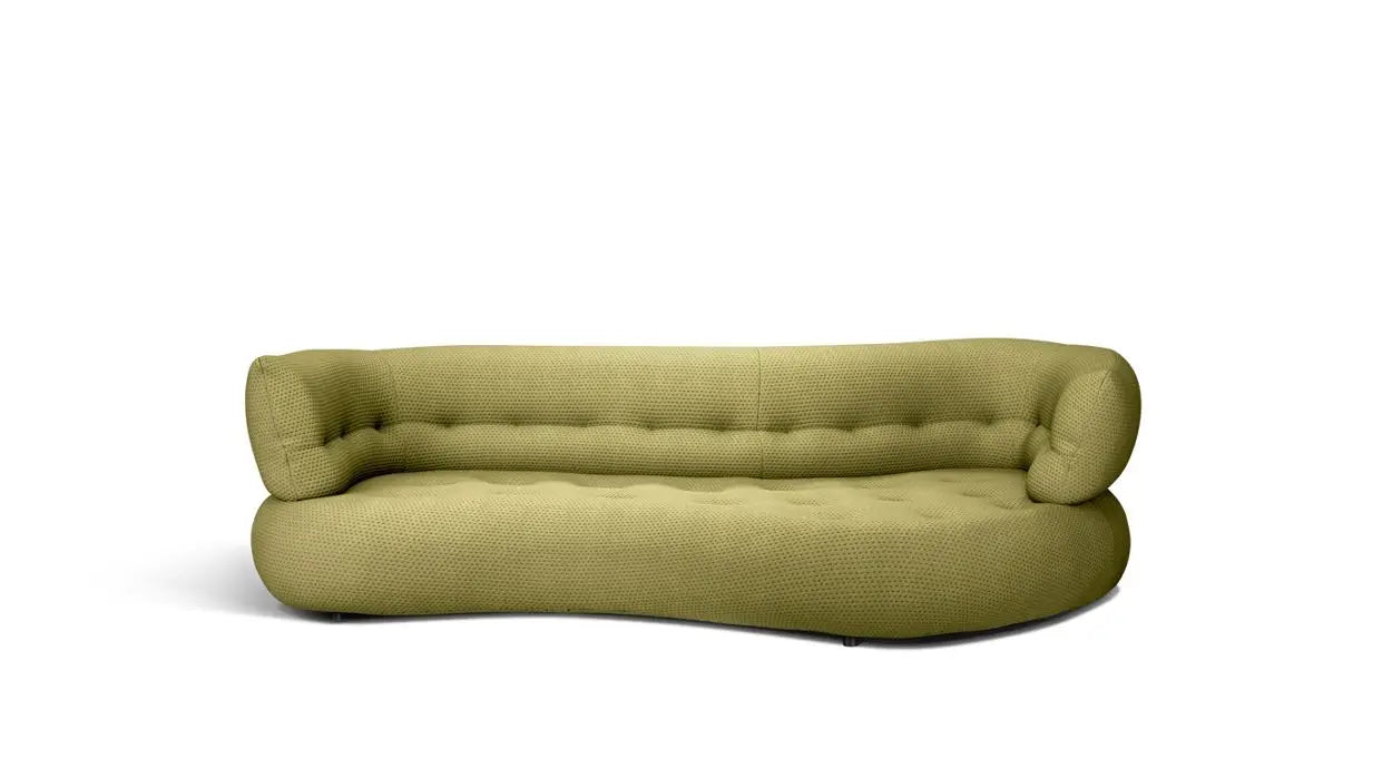 A Sofa Italian simple curved fabric sofa custom Foshan furniture