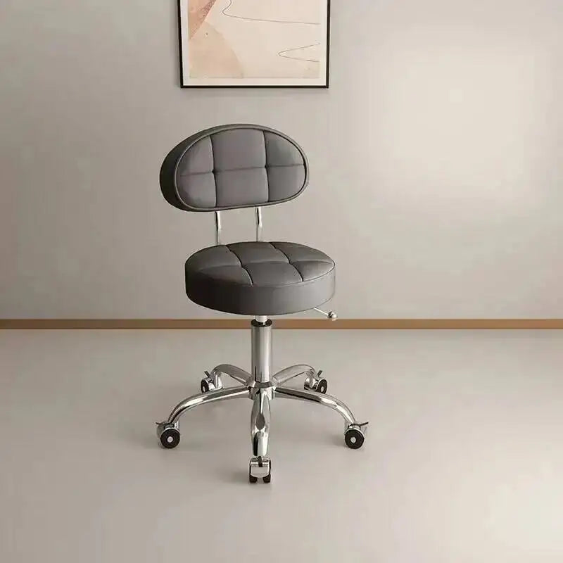 Big work stool hair cutting chair rotating lifting round stool pulley hair salon special beauty stool