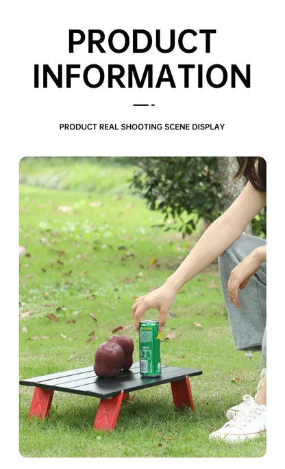 Portable Outdoor Beach Table Ultralight Foldable Camping Table Mini Aluminum Table Garden Party Trip Hiking Table