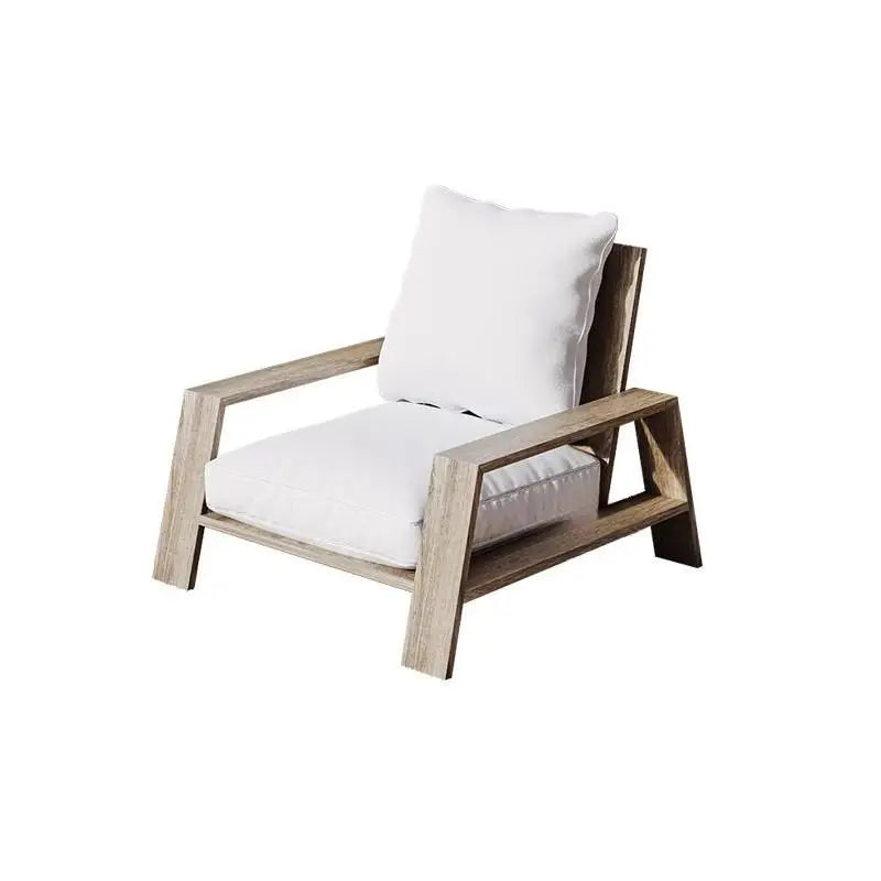 Outdoor Simple Terrace Hotel Villa Patio Solid Teak Sofa Furniture