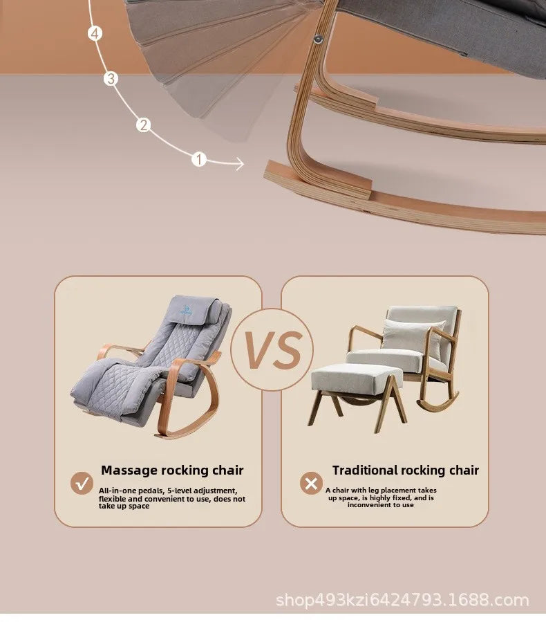 Soft chair household small multi-functional office recliner massage rocking  intelligent  sofa Pedicure  armchair  sillas