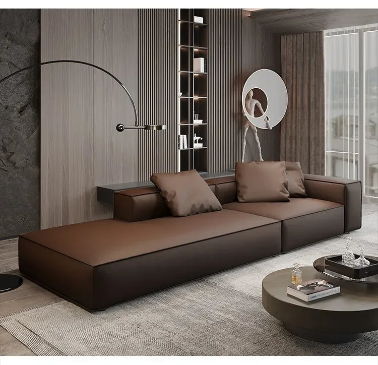 Nordic Minimalist Living Room Sofas Leather Sex Recliner Designer Lounge Sofas Garden Relaxing Designer Divano Salon Furniture