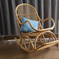 Rattan rocking chair leisure chair balcony non - heritage technology Tongxiang rattan chair