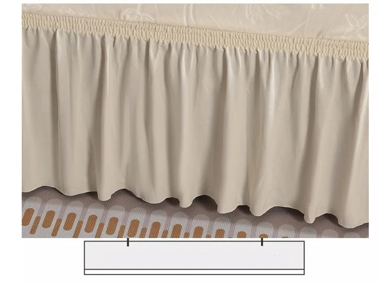 Elegant Stretchable Sofa Cover with Skirt for 1/2/3/4 Seater Soft Velvet Non-Slip Elastic Luxury Solid Color
