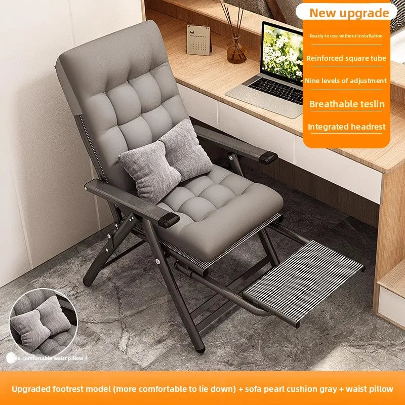 recliner lunch break folding office chair nap can lie down dual-purpose backrest computer chair couch