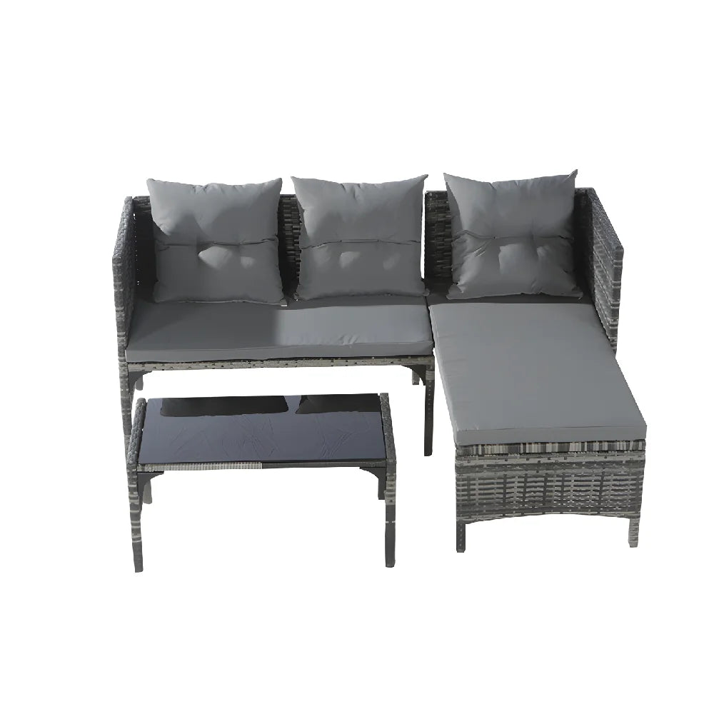 Factory Hot Selling High Quality PE Rattan Garden Leisure Sofa Bed for Hotel Outdoor Party